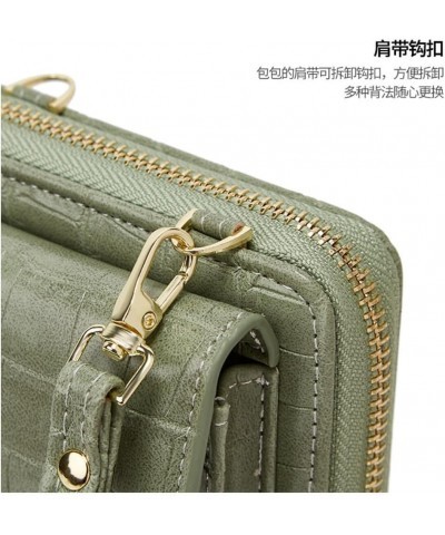 Crossbody Phone Bag for Women Crocodile Pattern Leather Ladies Cross Body Handbags Phone Clutch Purse Black $19.37 Totes