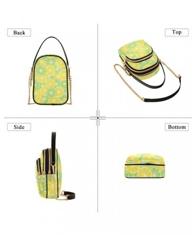 Lemons (8) Multi Pockets Crossbody Bags for Women Zip Cell Phone Purse Wallet Bag with Detachable Shoulder Strap Cross Body H...