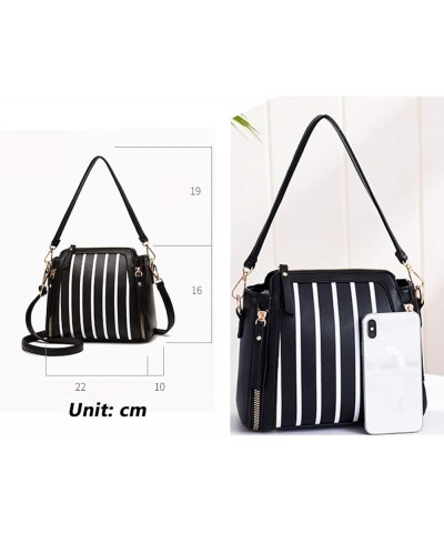 New Women Handbag Shoulder Bags Tote Purse Fashion Messenger Hobo Bag Satchel Black $20.40 Totes