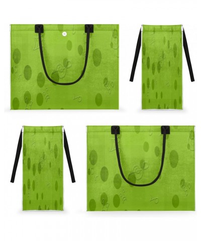 Music Notes Large Tote Bag Grass Green Shoulder Bag For Women Teachers Nurses Work Shopping Travel Handbag Purse $10.21 Totes