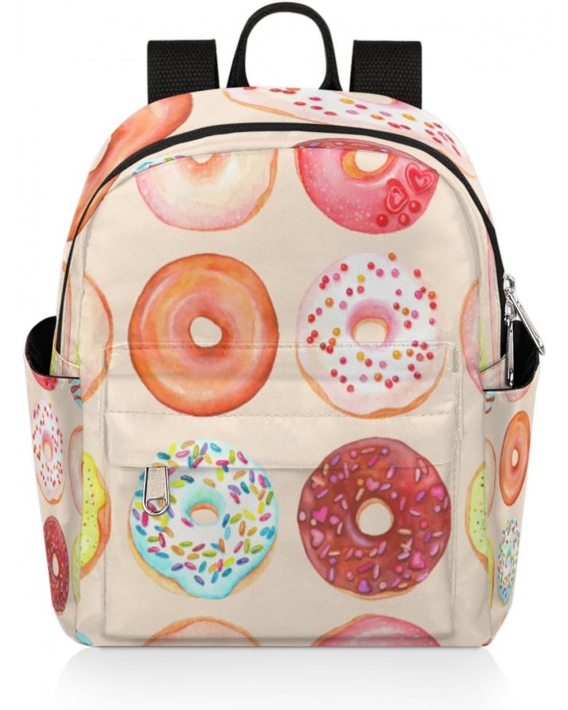 Delicious Donuts Mini Backpack Purse for Women, Food Small Fashion Daypack Lightweight, Cute Casual Travel Bag $16.71 Backpacks