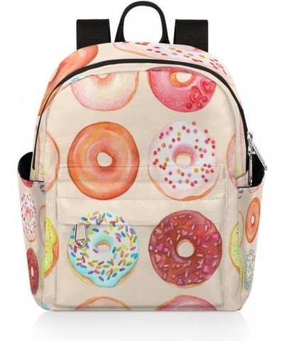 Delicious Donuts Mini Backpack Purse for Women, Food Small Fashion Daypack Lightweight, Cute Casual Travel Bag $16.71 Backpacks