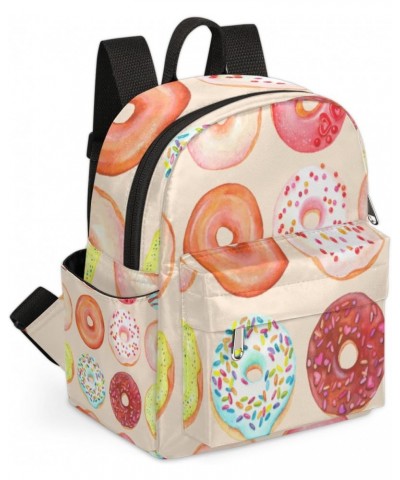 Delicious Donuts Mini Backpack Purse for Women, Food Small Fashion Daypack Lightweight, Cute Casual Travel Bag $16.71 Backpacks