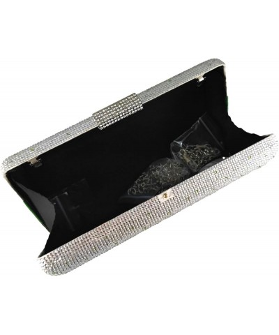 Black Crystal Evening Bags for Women Formal Party Box Clutch Wedding Rhinestone Handbags Bridal Purse Gradient Green $37.06 E...