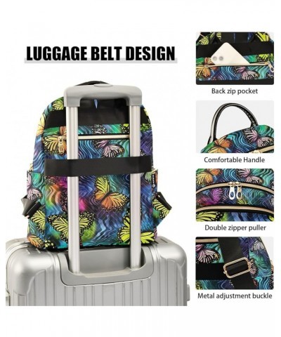 Butterfly Tie Dye Backpack for Women Fashion Shoulder Bags Small Casual Daypack Travel Bag S 202a2118 S(10.23"x5.11"x12.59") ...