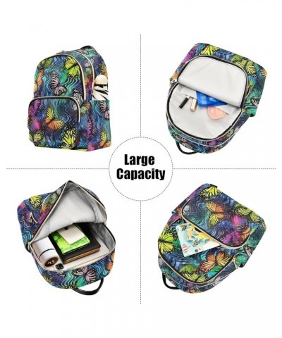 Butterfly Tie Dye Backpack for Women Fashion Shoulder Bags Small Casual Daypack Travel Bag S 202a2118 S(10.23"x5.11"x12.59") ...