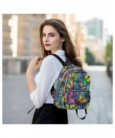 Butterfly Tie Dye Backpack for Women Fashion Shoulder Bags Small Casual Daypack Travel Bag S 202a2118 S(10.23"x5.11"x12.59") ...