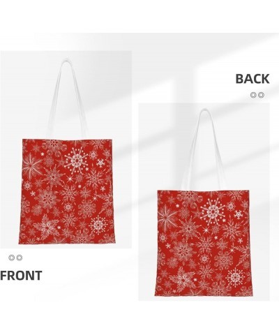 Merry Christmas Single Shoulder Fashion Canvas Tote Shopping Bags Handbags For Men And Women Merry Christmas8 $10.93 Totes