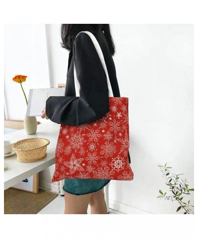 Merry Christmas Single Shoulder Fashion Canvas Tote Shopping Bags Handbags For Men And Women Merry Christmas8 $10.93 Totes