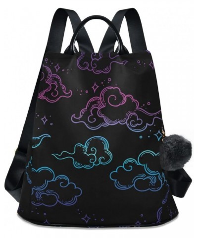 Space Galaxy Colored Clouds Backpack Purse for Women Anti-theft Fashion Ladies Back Pack Casual Travel Bag $20.39 Backpacks