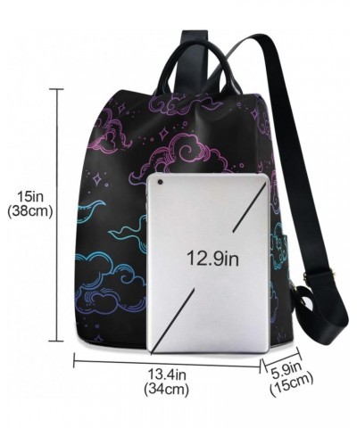 Space Galaxy Colored Clouds Backpack Purse for Women Anti-theft Fashion Ladies Back Pack Casual Travel Bag $20.39 Backpacks