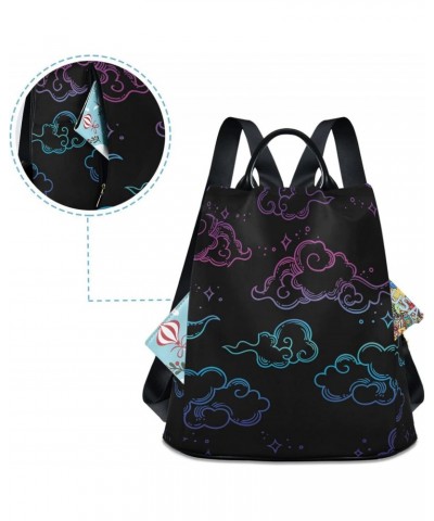 Space Galaxy Colored Clouds Backpack Purse for Women Anti-theft Fashion Ladies Back Pack Casual Travel Bag $20.39 Backpacks