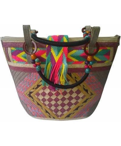 Beautiful bags with handles from Cane Arrow. Made by indigenous people of the Zenú ethnic group of Colombia. Ch08 $40.04 Hand...