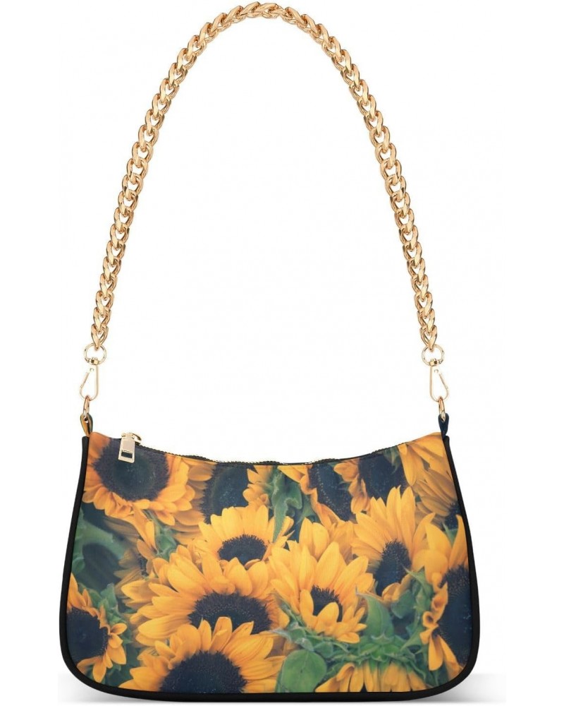 Sunflower Shoulder Bag for Women Shoulder Handbags with Zipper Closure Small Clutch Purses Handbag Crossbody Bags for Women $...