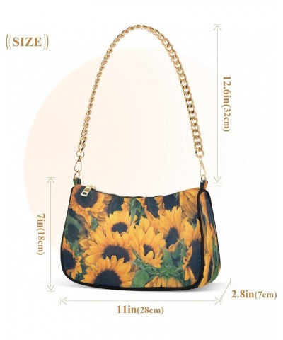 Sunflower Shoulder Bag for Women Shoulder Handbags with Zipper Closure Small Clutch Purses Handbag Crossbody Bags for Women $...