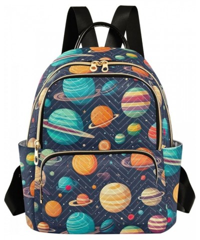 Space Planet Galaxy Backpack Purse for Women Small Travel Bag Fashion Daypack M 202a0412 S(10.23"x5.11"x12.59") 202a0412 $20....