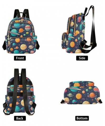 Space Planet Galaxy Backpack Purse for Women Small Travel Bag Fashion Daypack M 202a0412 S(10.23"x5.11"x12.59") 202a0412 $20....