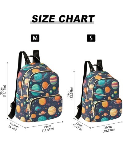 Space Planet Galaxy Backpack Purse for Women Small Travel Bag Fashion Daypack M 202a0412 S(10.23"x5.11"x12.59") 202a0412 $20....