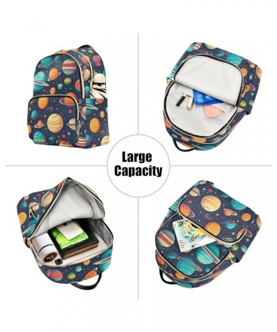 Space Planet Galaxy Backpack Purse for Women Small Travel Bag Fashion Daypack M 202a0412 S(10.23"x5.11"x12.59") 202a0412 $20....