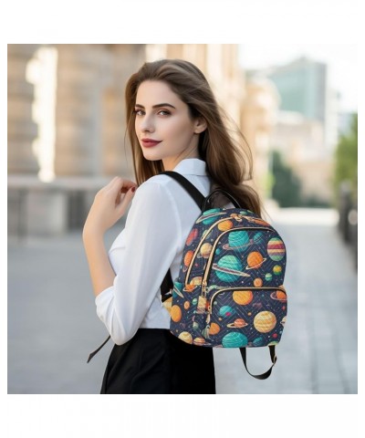 Space Planet Galaxy Backpack Purse for Women Small Travel Bag Fashion Daypack M 202a0412 S(10.23"x5.11"x12.59") 202a0412 $20....