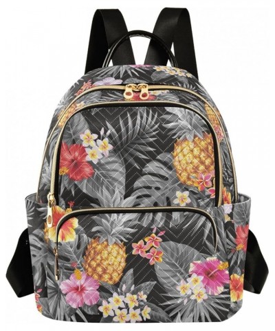 Pineapple Flowers Backpack Purse for Women Ladies Fashion Travel MiniShoulder Bags Sports Hiking Ladies Daypack,M Small $16.8...