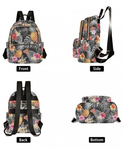 Pineapple Flowers Backpack Purse for Women Ladies Fashion Travel MiniShoulder Bags Sports Hiking Ladies Daypack,M Small $16.8...