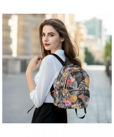 Pineapple Flowers Backpack Purse for Women Ladies Fashion Travel MiniShoulder Bags Sports Hiking Ladies Daypack,M Small $16.8...