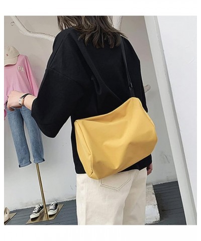 Canvas Crossbody Bags for Women Medium Size Shoulder Bag Cute Fashion Tote Purse Lightweight Travel Shopper Hobo Bag Yellow $...