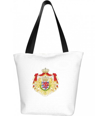 Coat of Arms Luxembourg Women'S Casual One Shoulder Carry Shopping Bag Large Capacity Working Storage Handbag $21.52 Shoulder...