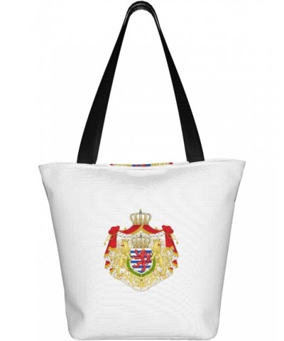 Coat of Arms Luxembourg Women'S Casual One Shoulder Carry Shopping Bag Large Capacity Working Storage Handbag $21.52 Shoulder...