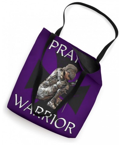 Purple Christian Tote Bags Religious Gifts Prayer Warrior Tote Bag $12.86 Totes