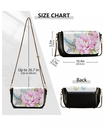 Crossbody Bags for Women Trendy Women's Black Shoulder Bag Small PU Leather Flap Cross Body Bag Handbags Pattern5 $19.26 Cros...