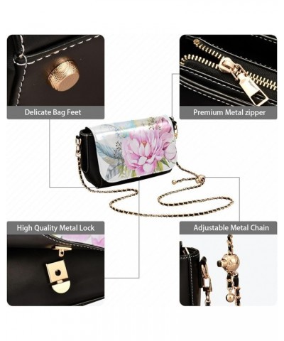 Crossbody Bags for Women Trendy Women's Black Shoulder Bag Small PU Leather Flap Cross Body Bag Handbags Pattern5 $19.26 Cros...