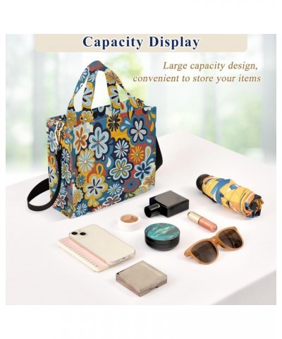 Women Retro Flowers Corduroy Tote Bag Casual Handbags Fashion Shoulder Hobo bag $10.04 Totes