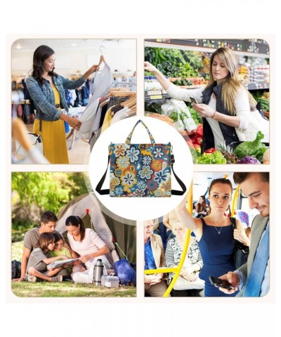 Women Retro Flowers Corduroy Tote Bag Casual Handbags Fashion Shoulder Hobo bag $10.04 Totes