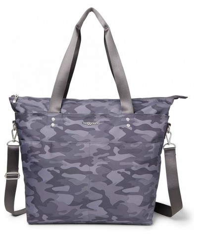 Carryall Tote Bag - Crossbody Tote Bag for Women Dark Grey Camo - Medium $41.25 Totes