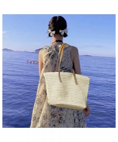 Straw Beach Bag The Tote Bag for Women Extra Large Beach Raffia Bag Straw Purses Rattan Wicker Purse Beach Woven Bag Beige $1...