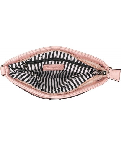 Vegan Medium Crossbody Handbag Purse Pl - Blush $10.23 Crossbody Bags