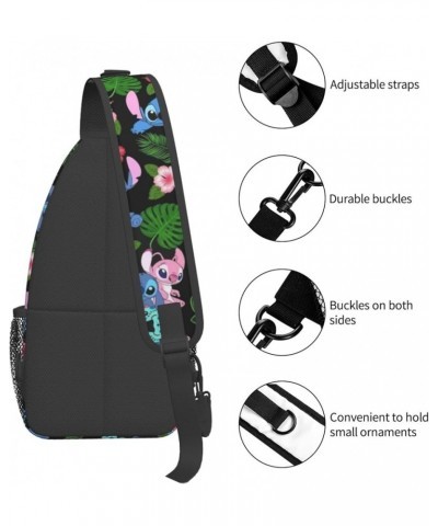 Cartoon Sling Bag Chest Crossbody Bag Men Women Casual Sling Backpacks For Travel Hiking Sport Ae46 $13.74 Backpacks