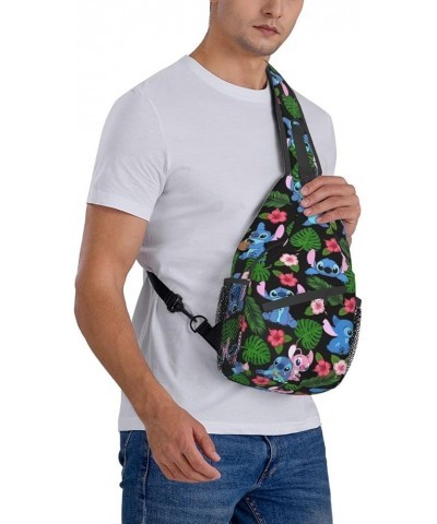 Cartoon Sling Bag Chest Crossbody Bag Men Women Casual Sling Backpacks For Travel Hiking Sport Ae46 $13.74 Backpacks