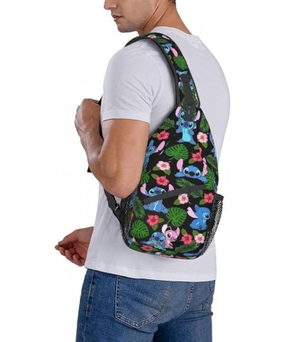 Cartoon Sling Bag Chest Crossbody Bag Men Women Casual Sling Backpacks For Travel Hiking Sport Ae46 $13.74 Backpacks