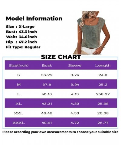 Womens Tank Tops Sleeveless Floral Printed Basic Tops Square Neck 2024 Summer Work Shirt Going Out Tank Tops 3-purple $5.84 C...