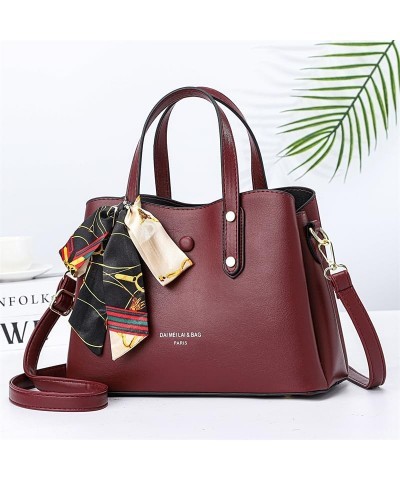 Women's Solid Color Large Capacity Zippered Compartments Satchel Handbag Ladies Tote Shoulder Bags Top Handle Bag Pink $21.92...