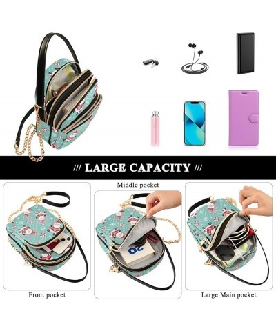 Small Crossbody Handbag for Women Mini Over Shoulder Purse with Three Zippered Pockets Durable Shoulder Bag Color-hf023 $15.5...