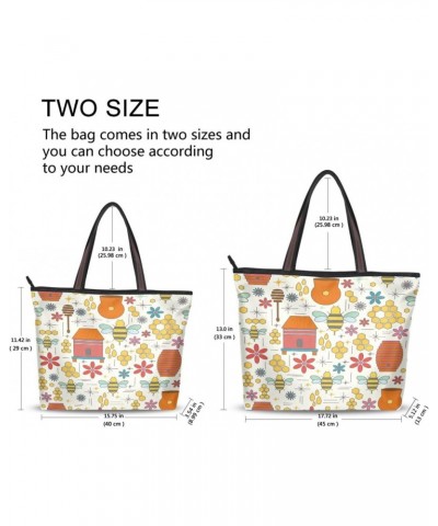 Bee House Women Tote Bag Handbag Large Capacity Shoulder Bags $10.19 Shoulder Bags