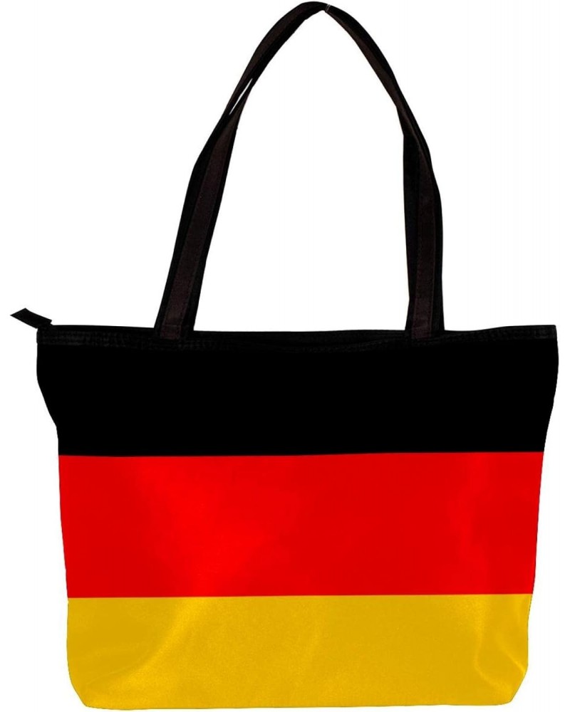 Handbag National Germany Flag Black Red Yellow Stripe Size: 11.8x4.1x15.4 inches storage bag Handbag $11.17 Handbags