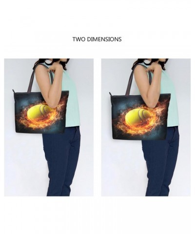 Women Tote Bags Gold Flames Baseball Top Handle Satchel Handbags Shoulder Bag for Shopping 20848581 $10.08 Satchels