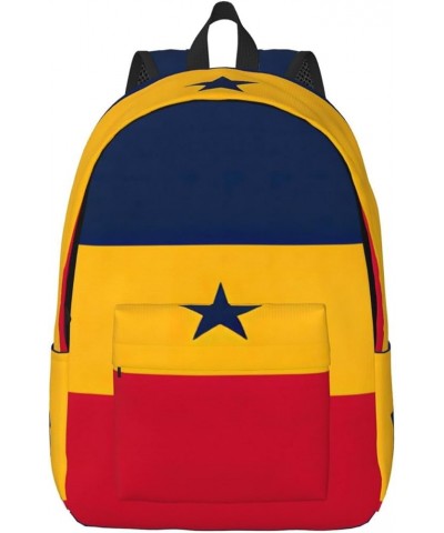 Flag Of Venezuela Print Unisex Canvas Bag Canvas Shoulder Pouch Pack Lightweight Backpack For Woman Lady Black Medium $23.06 ...