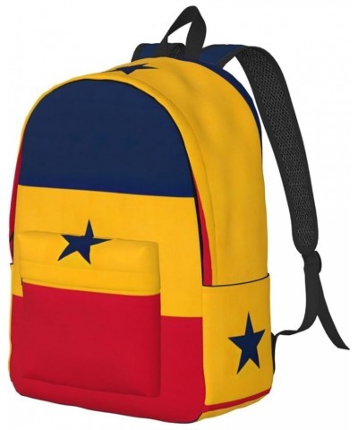 Flag Of Venezuela Print Unisex Canvas Bag Canvas Shoulder Pouch Pack Lightweight Backpack For Woman Lady Black Medium $23.06 ...