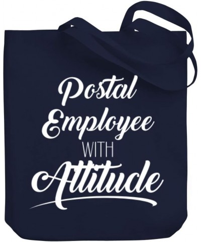 Postal Employee with attitude Canvas Tote Bag 10.5" x 16" x 4 $21.19 Totes